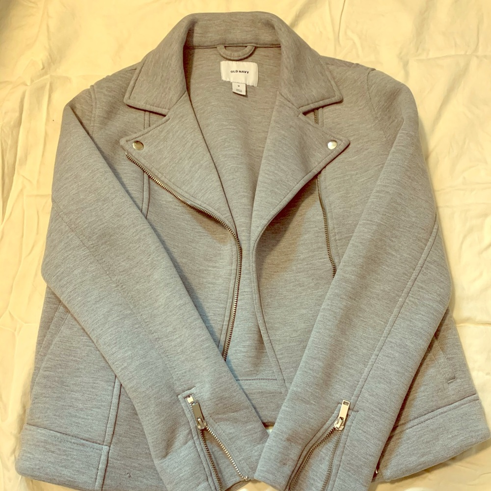 Old Navy Grey Casual Moto Jacket